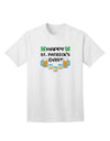 Pixel Happy St. Patrick's Day Premium Adult T-Shirt - Limited Edition-Mens T-shirts-TooLoud-White-Small-Davson Sales