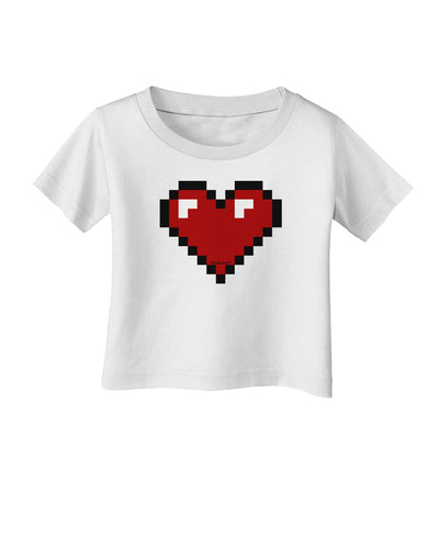 Pixel Heart Design 1 - Valentine's Day Infant T-Shirt-Infant T-Shirt-TooLoud-White-06-Months-Davson Sales