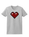 Pixel Heart Design 1 - Valentine's Day Womens T-Shirt-Womens T-Shirt-TooLoud-AshGray-X-Small-Davson Sales