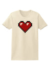 Pixel Heart Design 1 - Valentine's Day Womens T-Shirt-Womens T-Shirt-TooLoud-Natural-X-Small-Davson Sales