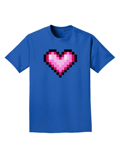 Pixel Heart Design B - Valentine's Day Adult Dark T-Shirt by TooLoud-Mens T-Shirt-TooLoud-Royal-Blue-Small-Davson Sales