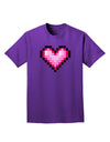 Pixel Heart Design B - Valentine's Day Adult Dark T-Shirt by TooLoud-Mens T-Shirt-TooLoud-Purple-Small-Davson Sales