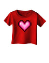 Pixel Heart Design B - Valentine's Day Infant T-Shirt Dark by TooLoud-Infant T-Shirt-TooLoud-Red-06-Months-Davson Sales