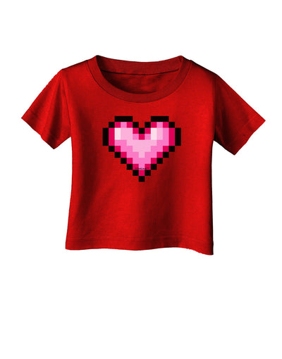 Pixel Heart Design B - Valentine's Day Infant T-Shirt Dark by TooLoud-Infant T-Shirt-TooLoud-Red-06-Months-Davson Sales