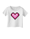 Pixel Heart Design B - Valentine's Day Infant T-Shirt by TooLoud-Infant T-Shirt-TooLoud-White-06-Months-Davson Sales