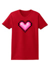 Pixel Heart Design B - Valentine's Day Womens Dark T-Shirt by TooLoud-Womens T-Shirt-TooLoud-Red-X-Small-Davson Sales