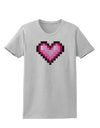 Pixel Heart Design B - Valentine's Day Womens T-Shirt by TooLoud-Womens T-Shirt-TooLoud-AshGray-X-Small-Davson Sales