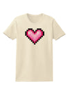 Pixel Heart Design B - Valentine's Day Womens T-Shirt by TooLoud-Womens T-Shirt-TooLoud-Natural-X-Small-Davson Sales