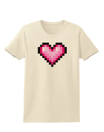 Pixel Heart Design B - Valentine's Day Womens T-Shirt by TooLoud-Womens T-Shirt-TooLoud-Natural-X-Small-Davson Sales