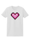 Pixel Heart Design B - Valentine's Day Womens T-Shirt by TooLoud-Womens T-Shirt-TooLoud-White-X-Small-Davson Sales