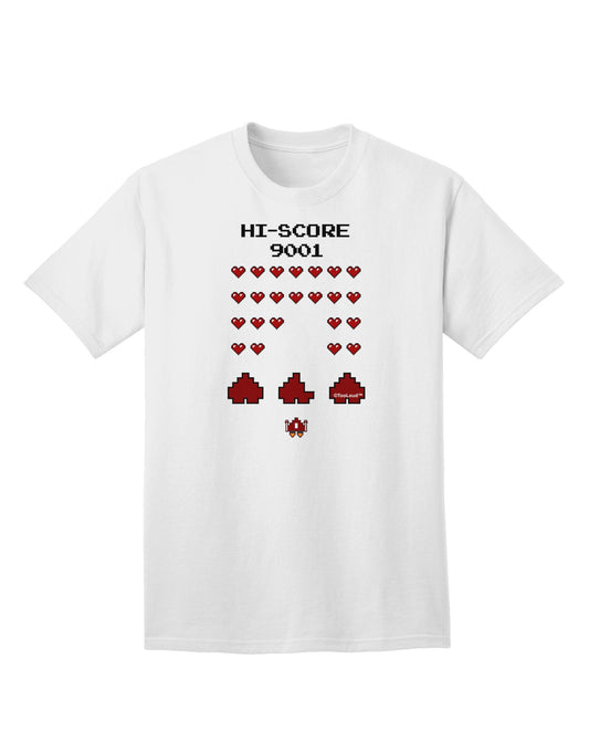Pixel Heart Invaders Design Adult T-Shirt-Mens T-Shirt-TooLoud-White-Small-Davson Sales
