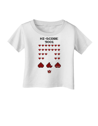 Pixel Heart Invaders Design Infant T-Shirt