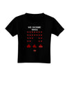 Pixel Heart Invaders Design Toddler T-Shirt Dark-Toddler T-Shirt-TooLoud-Black-2T-Davson Sales