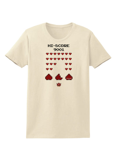 Pixel Heart Invaders Design Womens T-Shirt