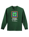 Pixel Irish Charm Item Adult Long Sleeve Dark T-Shirt-TooLoud-Dark-Green-Small-Davson Sales