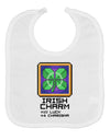 Pixel Irish Charm Item Baby Bib