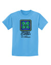 Pixel Irish Charm Item Childrens T-Shirt-Childrens T-Shirt-TooLoud-Aquatic-Blue-X-Small-Davson Sales