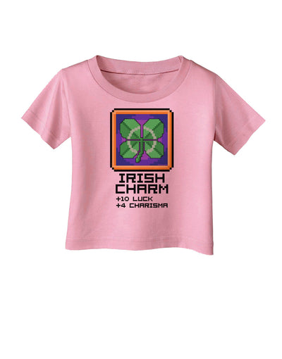 Pixel Irish Charm Item Infant T-Shirt-Infant T-Shirt-TooLoud-Candy-Pink-06-Months-Davson Sales