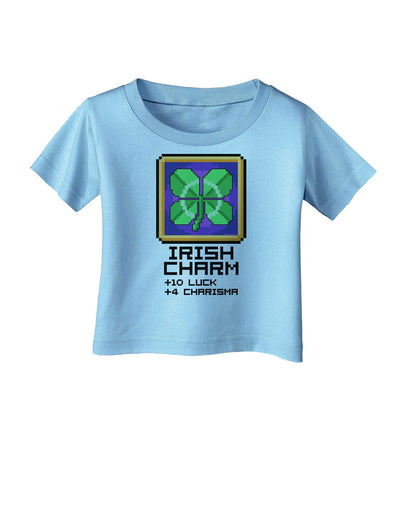 Pixel Irish Charm Item Infant T-Shirt-Infant T-Shirt-TooLoud-Aquatic-Blue-06-Months-Davson Sales