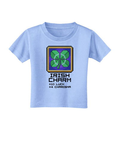 Pixel Irish Charm Item Toddler T-Shirt-Toddler T-Shirt-TooLoud-Aquatic-Blue-2T-Davson Sales