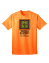 Pixel Irish Charm - Premium Adult T-Shirt Collection-Mens T-shirts-TooLoud-Neon-Orange-Small-Davson Sales