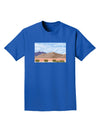 Pixel Landscape - Desert Adult Dark T-Shirt-Mens T-Shirt-TooLoud-Royal-Blue-Small-Davson Sales