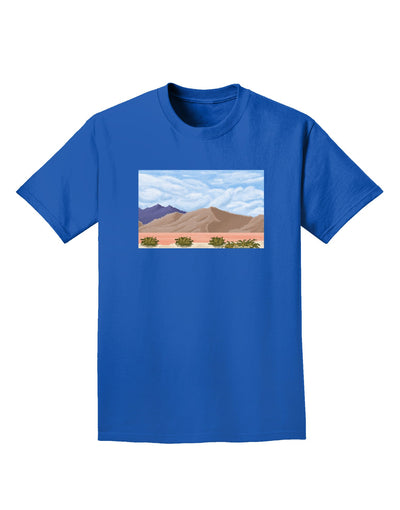 Pixel Landscape - Desert Adult Dark T-Shirt-Mens T-Shirt-TooLoud-Royal-Blue-Small-Davson Sales