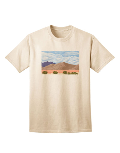 Pixel Landscape - Desert Adult T-Shirt-Mens T-Shirt-TooLoud-Natural-Small-Davson Sales