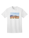 Pixel Landscape - Desert Adult T-Shirt-Mens T-Shirt-TooLoud-White-Small-Davson Sales