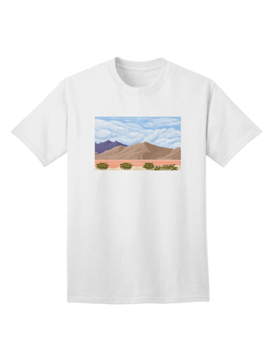 Pixel Landscape - Desert Adult T-Shirt-Mens T-Shirt-TooLoud-White-Small-Davson Sales