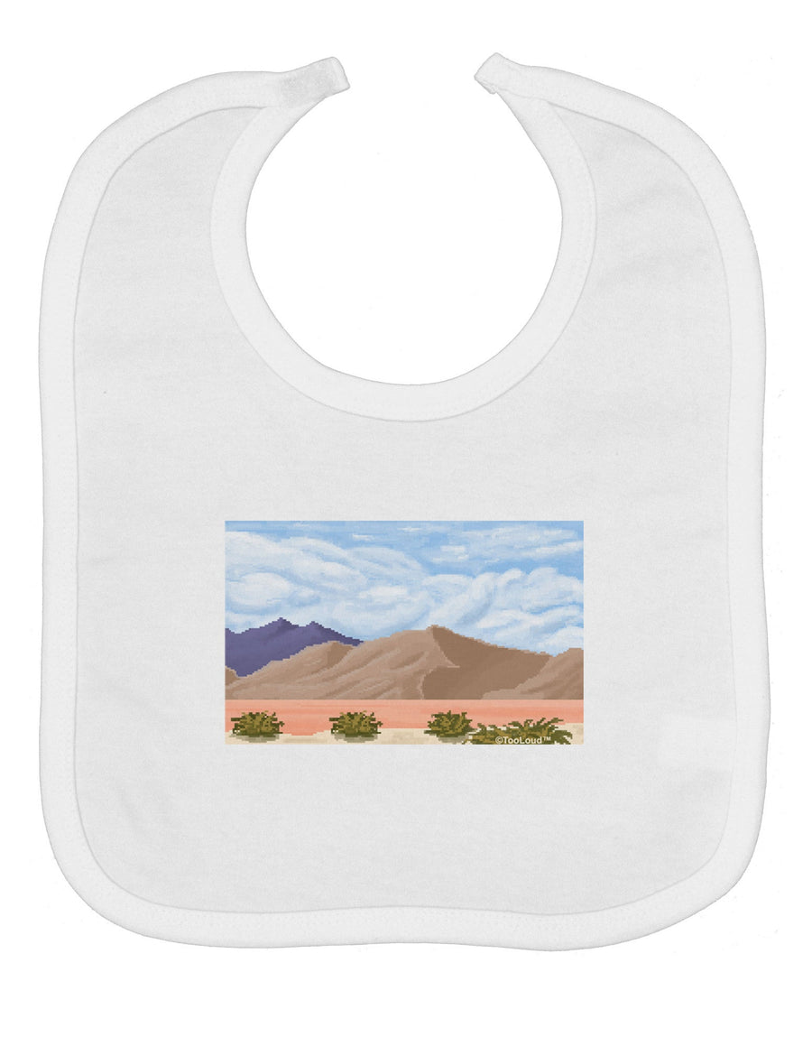 Pixel Landscape - Desert Baby Bib