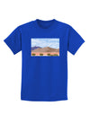 Pixel Landscape - Desert Childrens Dark T-Shirt-Childrens T-Shirt-TooLoud-Royal-Blue-X-Small-Davson Sales