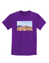 Pixel Landscape - Desert Childrens Dark T-Shirt-Childrens T-Shirt-TooLoud-Purple-X-Small-Davson Sales