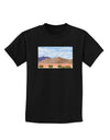 Pixel Landscape - Desert Childrens Dark T-Shirt-Childrens T-Shirt-TooLoud-Black-X-Small-Davson Sales