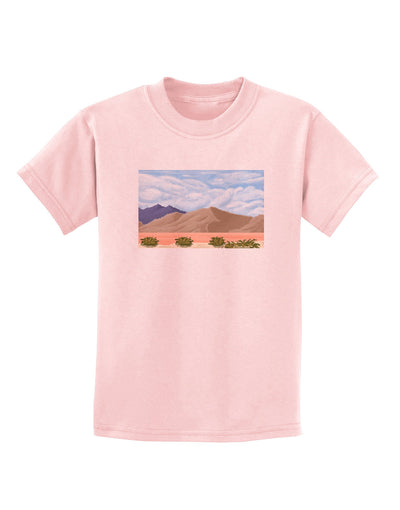 Pixel Landscape - Desert Childrens T-Shirt-Childrens T-Shirt-TooLoud-PalePink-X-Small-Davson Sales