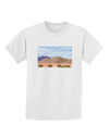 Pixel Landscape - Desert Childrens T-Shirt-Childrens T-Shirt-TooLoud-White-X-Small-Davson Sales