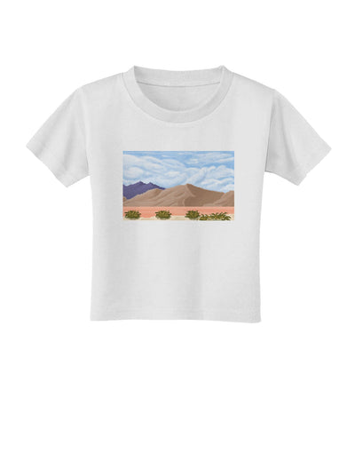 Pixel Landscape - Desert Toddler T-Shirt-Toddler T-Shirt-TooLoud-White-2T-Davson Sales