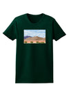 Pixel Landscape - Desert Womens Dark T-Shirt-TooLoud-Forest-Green-Small-Davson Sales