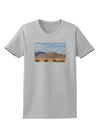 Pixel Landscape - Desert Womens T-Shirt-Womens T-Shirt-TooLoud-AshGray-X-Small-Davson Sales