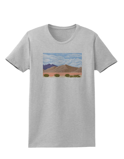 Pixel Landscape - Desert Womens T-Shirt-Womens T-Shirt-TooLoud-AshGray-X-Small-Davson Sales