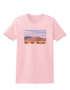 Pixel Landscape - Desert Womens T-Shirt-Womens T-Shirt-TooLoud-PalePink-X-Small-Davson Sales