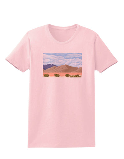 Pixel Landscape - Desert Womens T-Shirt-Womens T-Shirt-TooLoud-PalePink-X-Small-Davson Sales