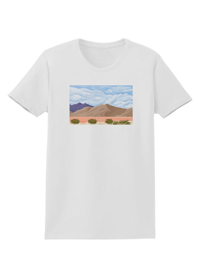 Pixel Landscape - Desert Womens T-Shirt-Womens T-Shirt-TooLoud-White-X-Small-Davson Sales