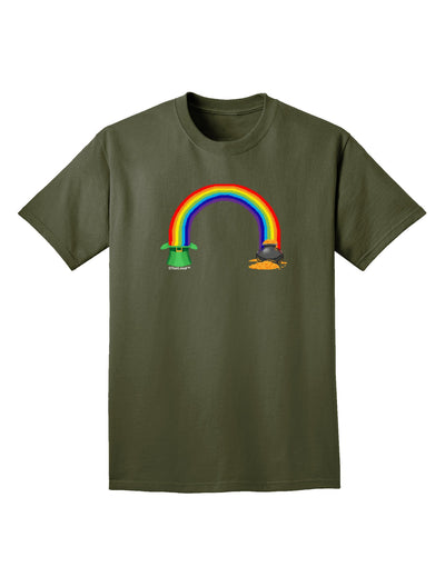 Pixel Pot of Gold Adult Dark T-Shirt-Mens T-Shirt-TooLoud-Military-Green-Small-Davson Sales