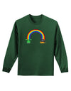 Pixel Pot of Gold Adult Long Sleeve Dark T-Shirt-TooLoud-Dark-Green-Small-Davson Sales