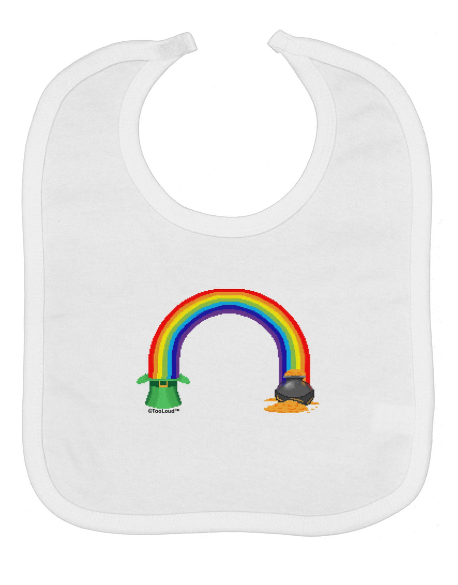 Pixel Pot of Gold Baby Bib