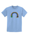 Pixel Pot of Gold Childrens T-Shirt-Childrens T-Shirt-TooLoud-Light-Blue-X-Small-Davson Sales