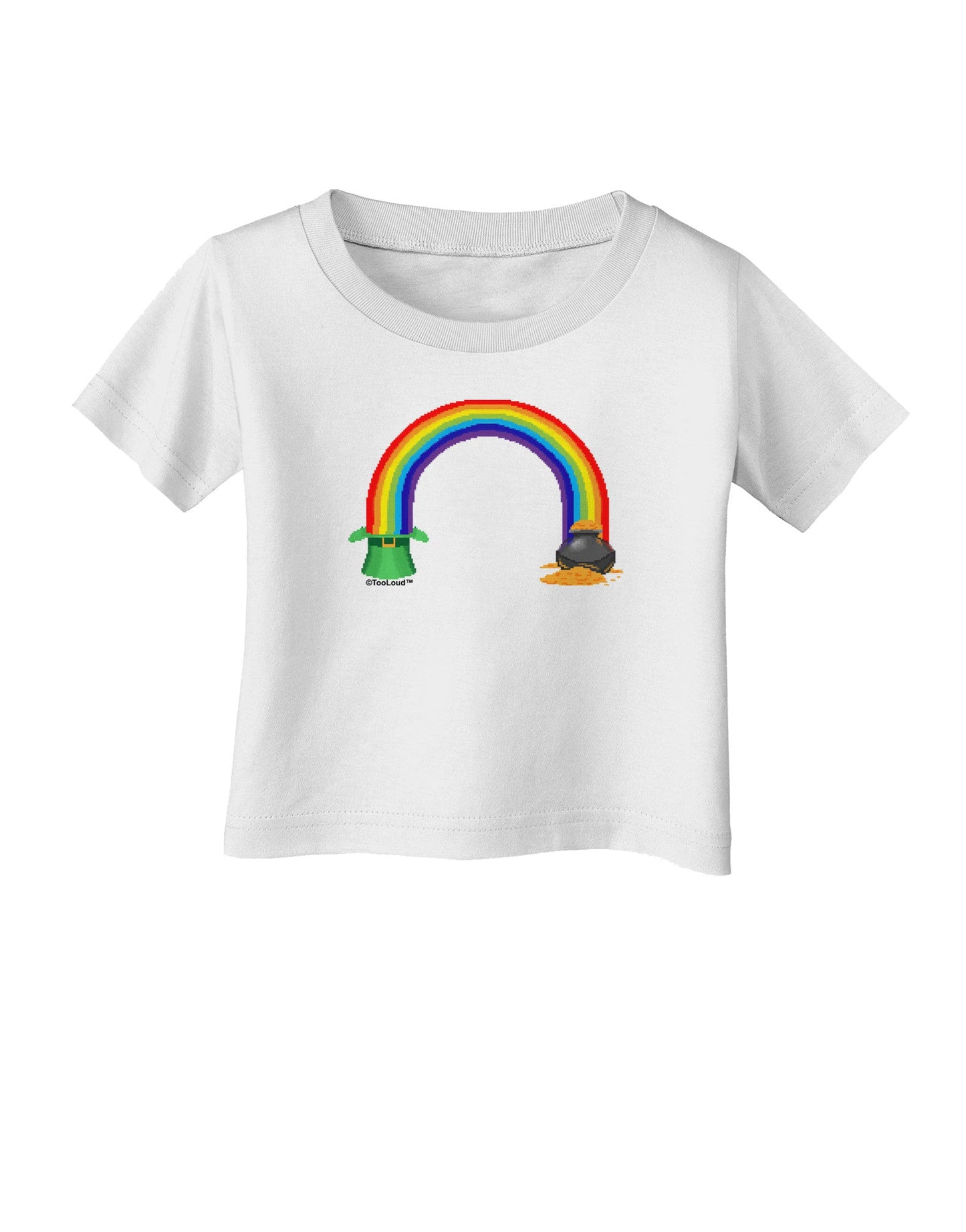 Pixel Pot of Gold Infant T-Shirt-Infant T-Shirt-TooLoud-White-06-Months-Davson Sales