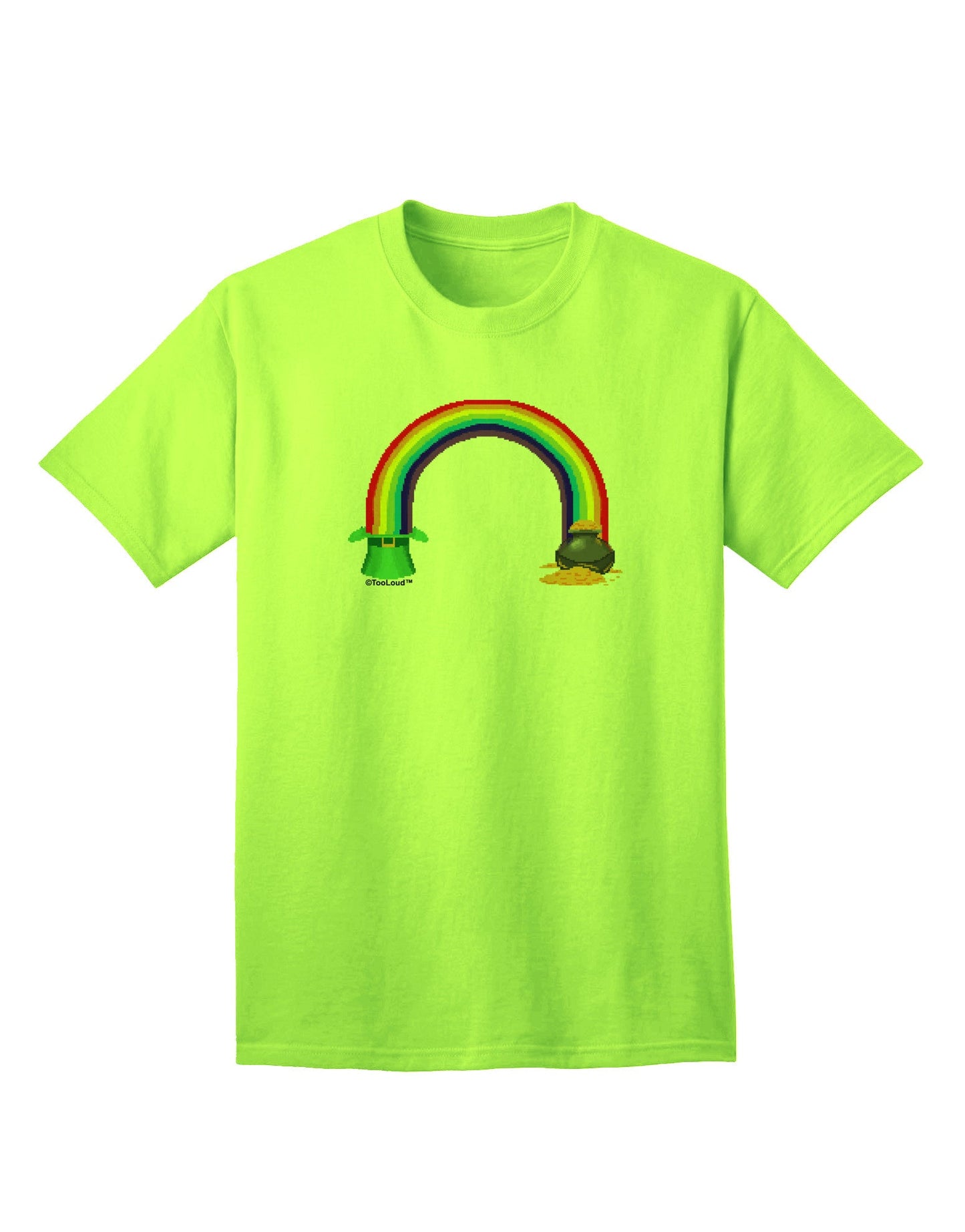Pixel Pot of Gold - Premium Adult T-Shirt Collection-Mens T-shirts-TooLoud-Neon-Green-Small-Davson Sales