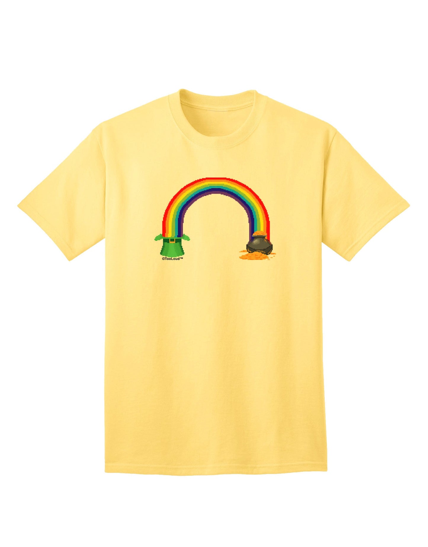 Pixel Pot of Gold - Premium Adult T-Shirt Collection-Mens T-shirts-TooLoud-Yellow-Small-Davson Sales